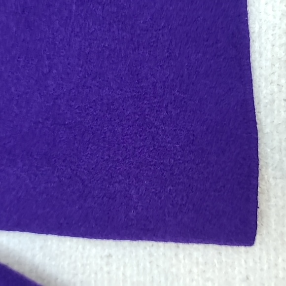 Talbots Double-Face Wing Collar Crop Open Front Wool Jacket in Purple - Picture 17 of 17